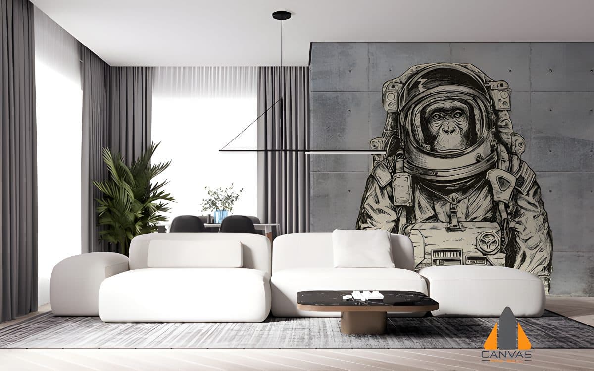 Astronaut Cool Monkey Concrete