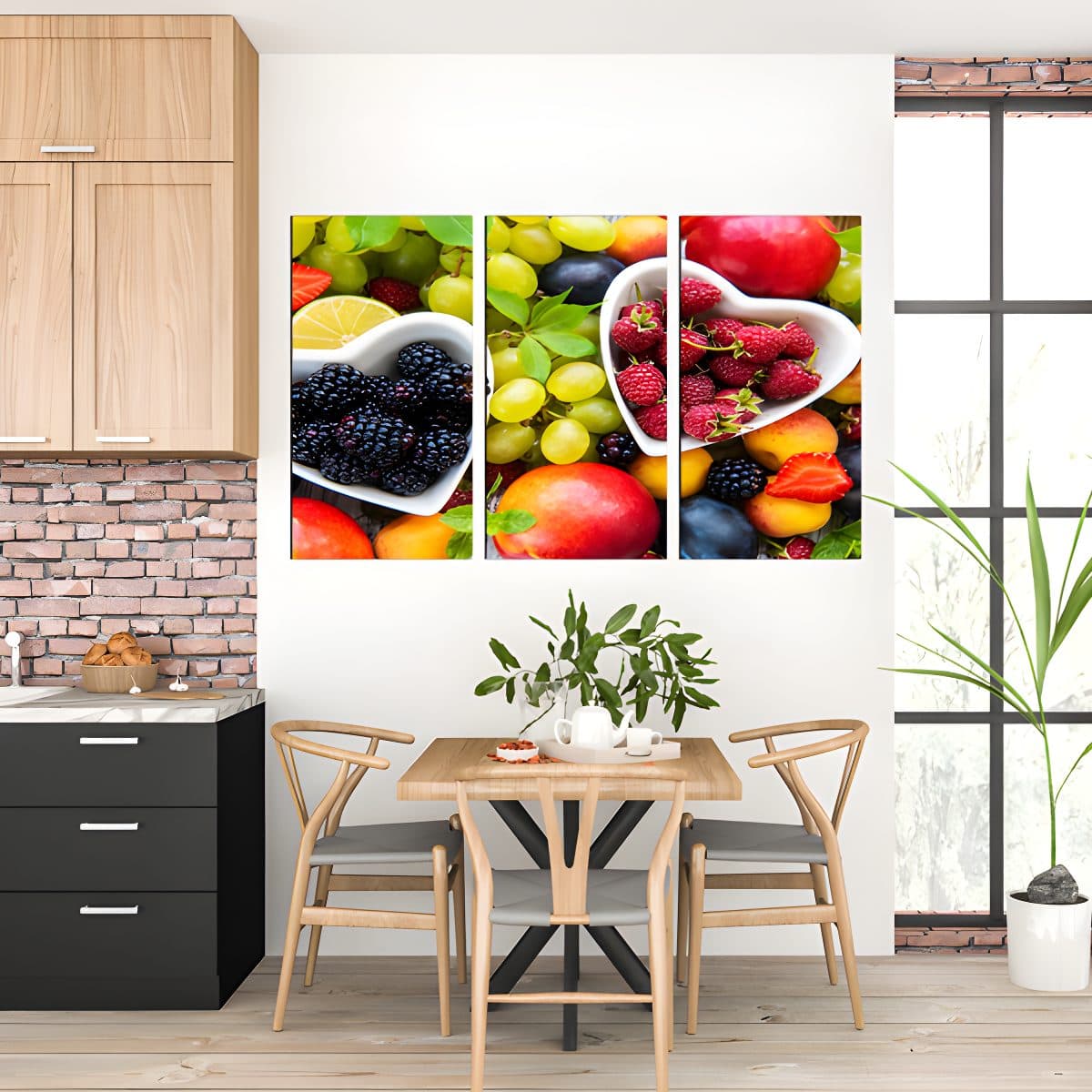Fruits split canvas