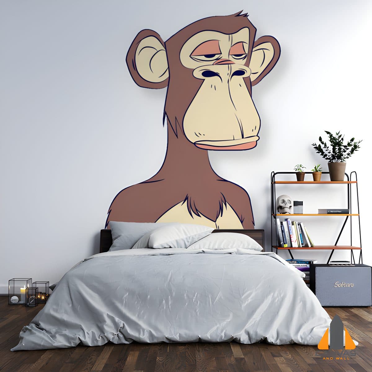 Ape with bored face