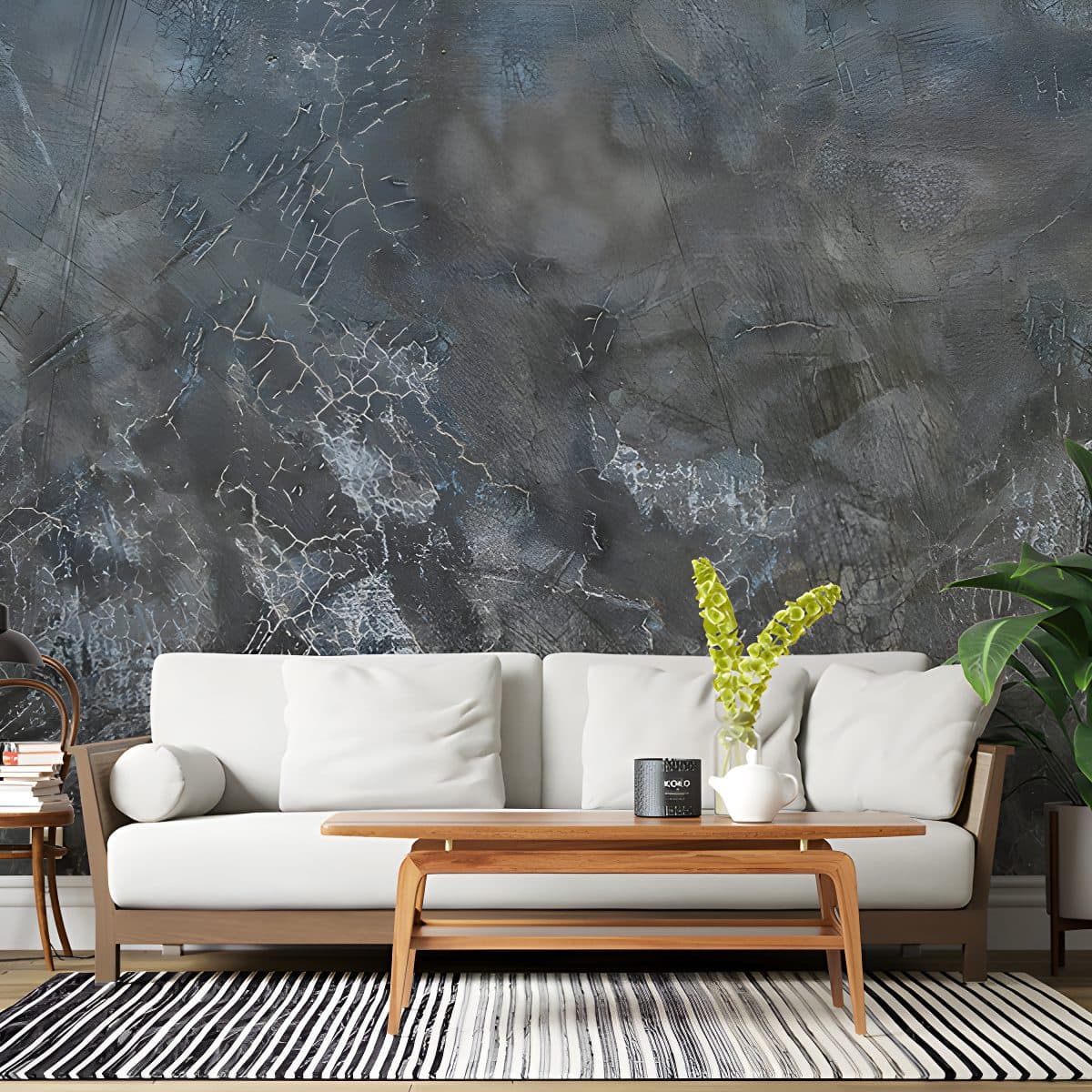 Patterned Cement Wallpaper