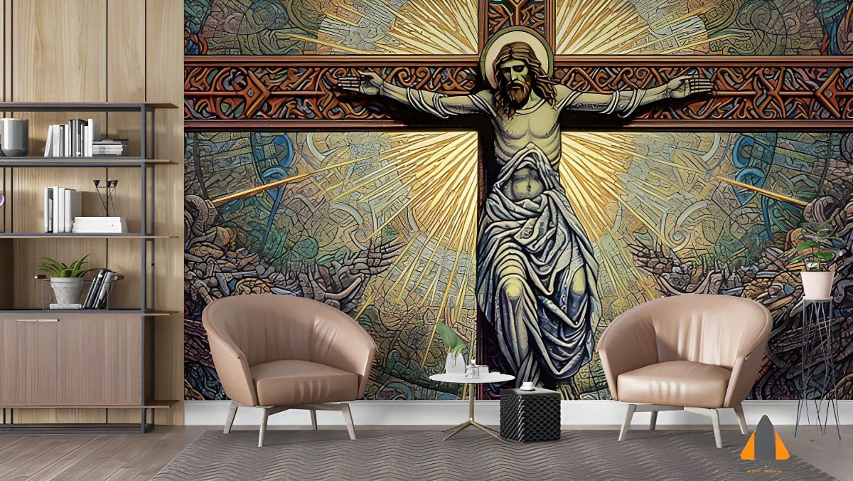 Illustration of Jesus Christ being crucified