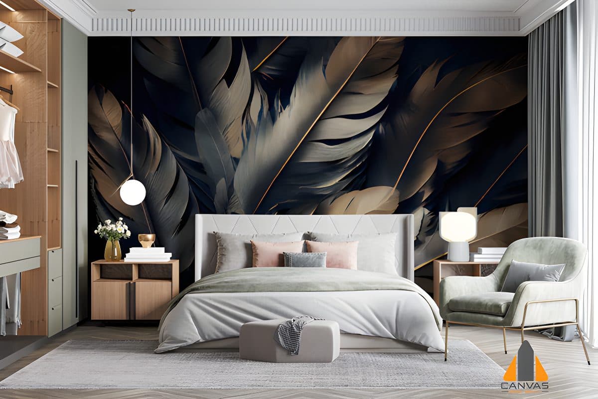 feathers-background-generative-ai