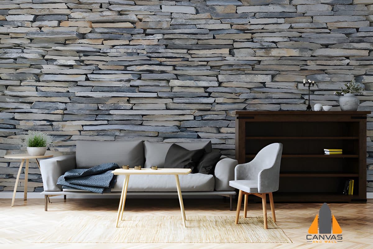 Grey Cladding Wallpaper