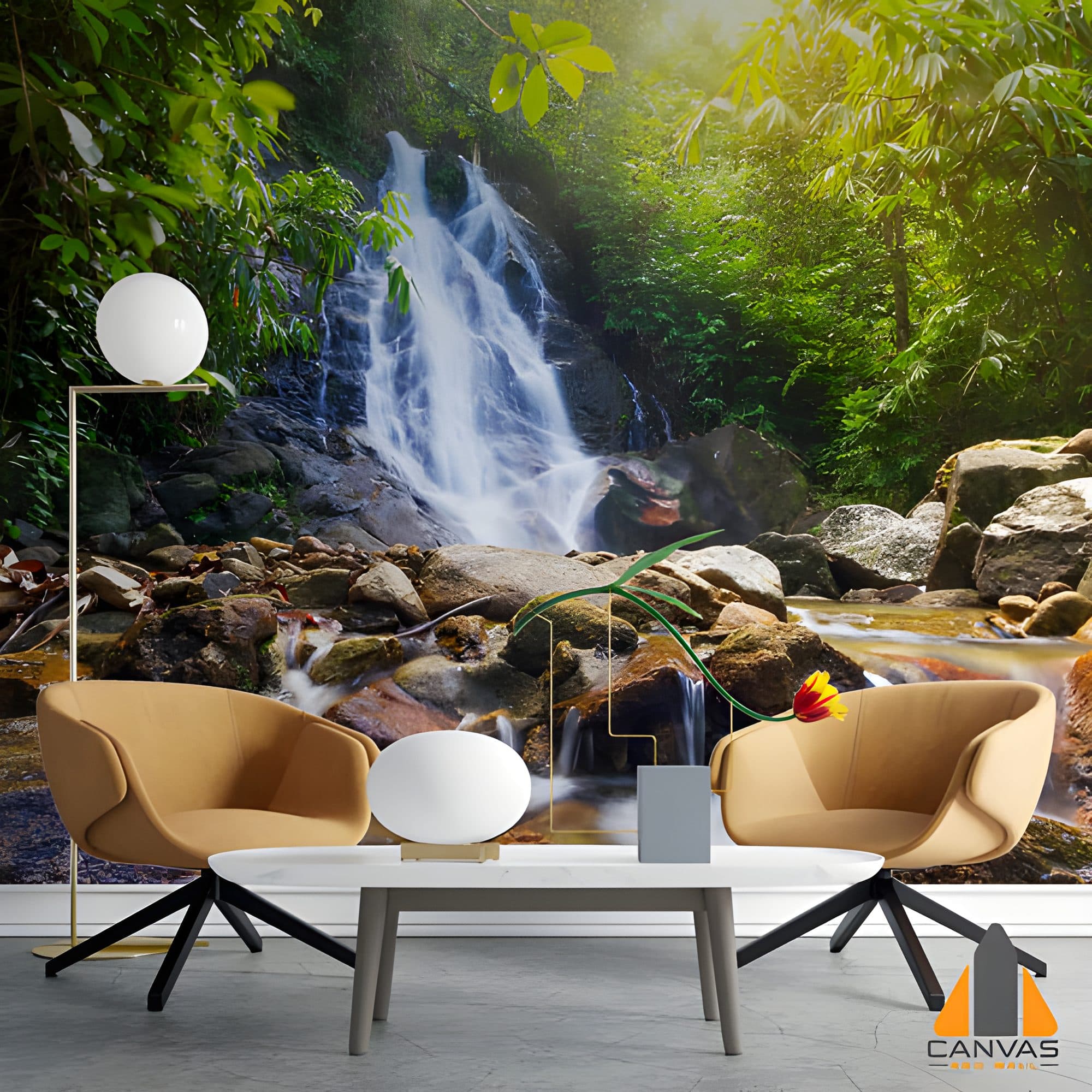 Sai Rung Waterfall on Wall