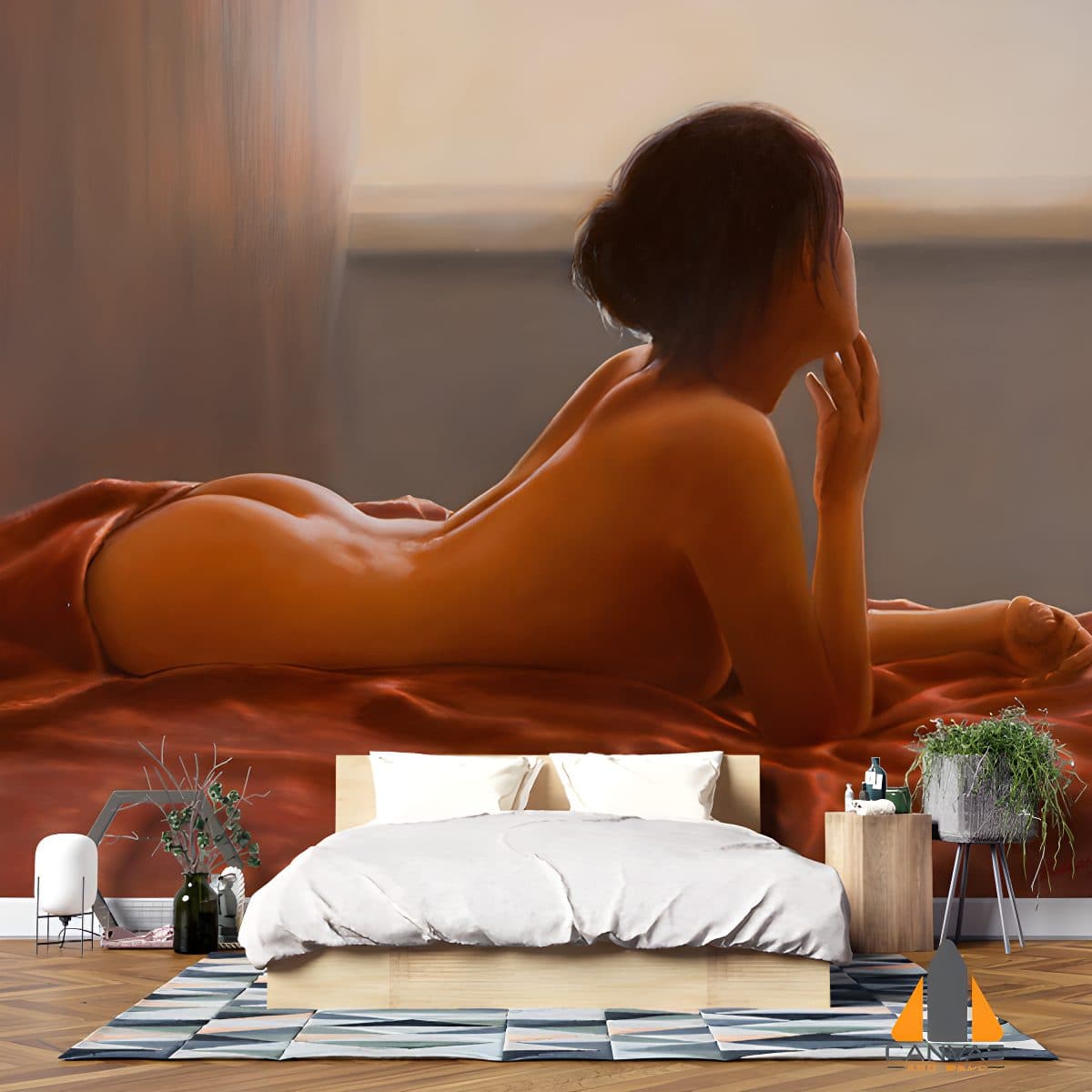 Half Dressed Woman Portrait