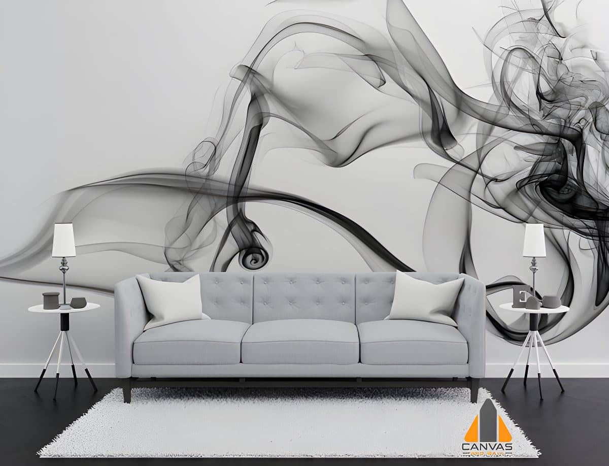 Minimalist Black Smoke Motion Wallpaper