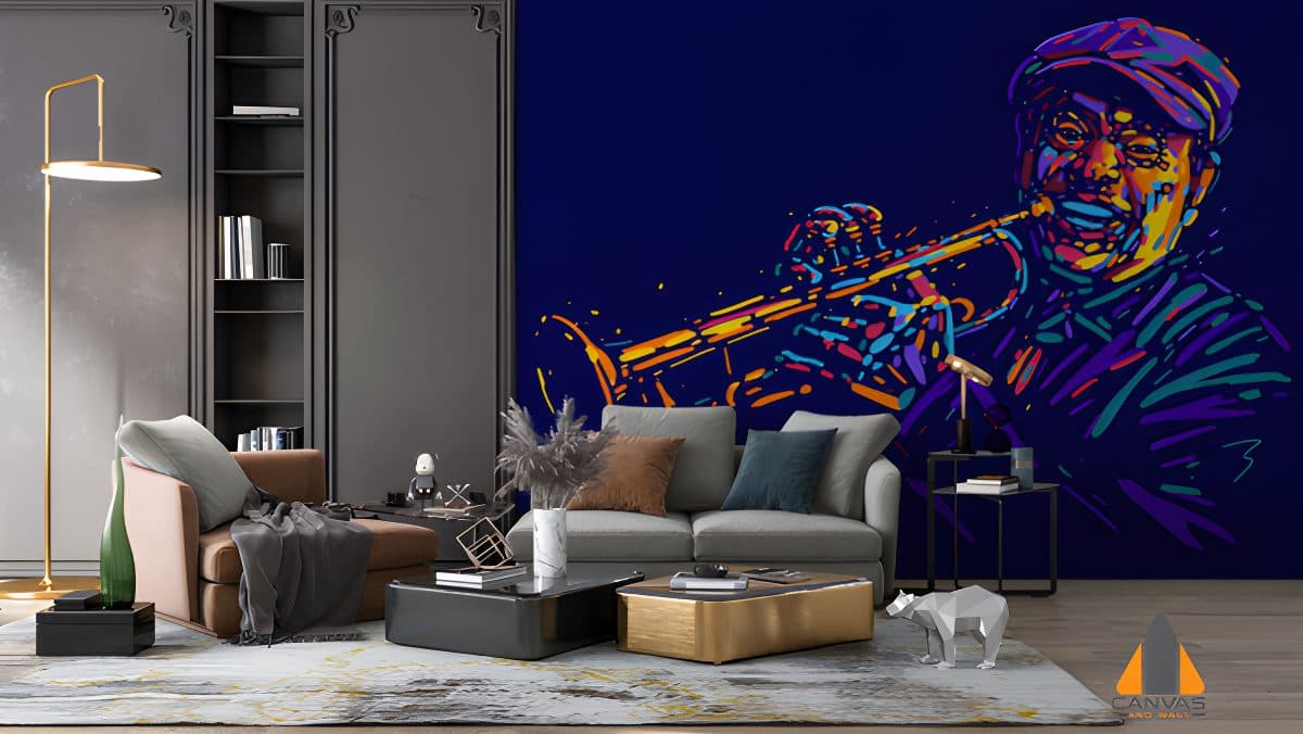 Man Playing a trumpet