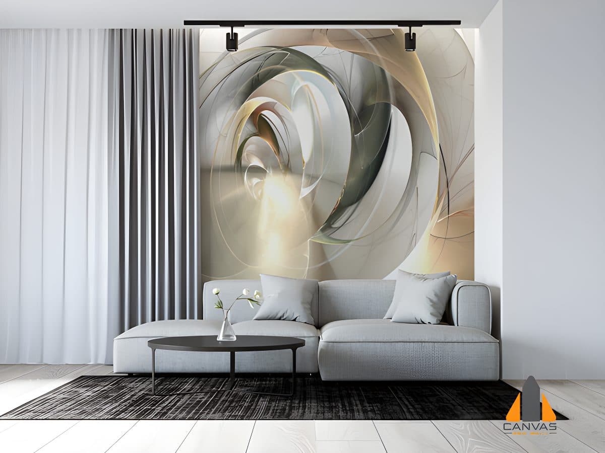 Digital Fractal Wallpaper Mural