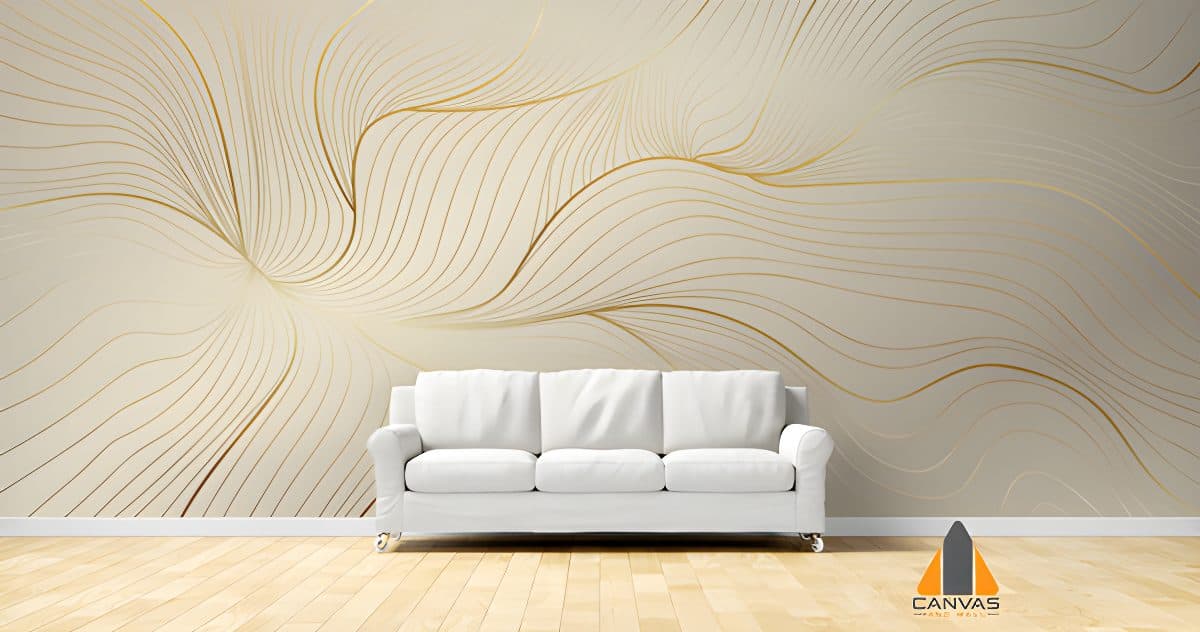 abstract golden lines
