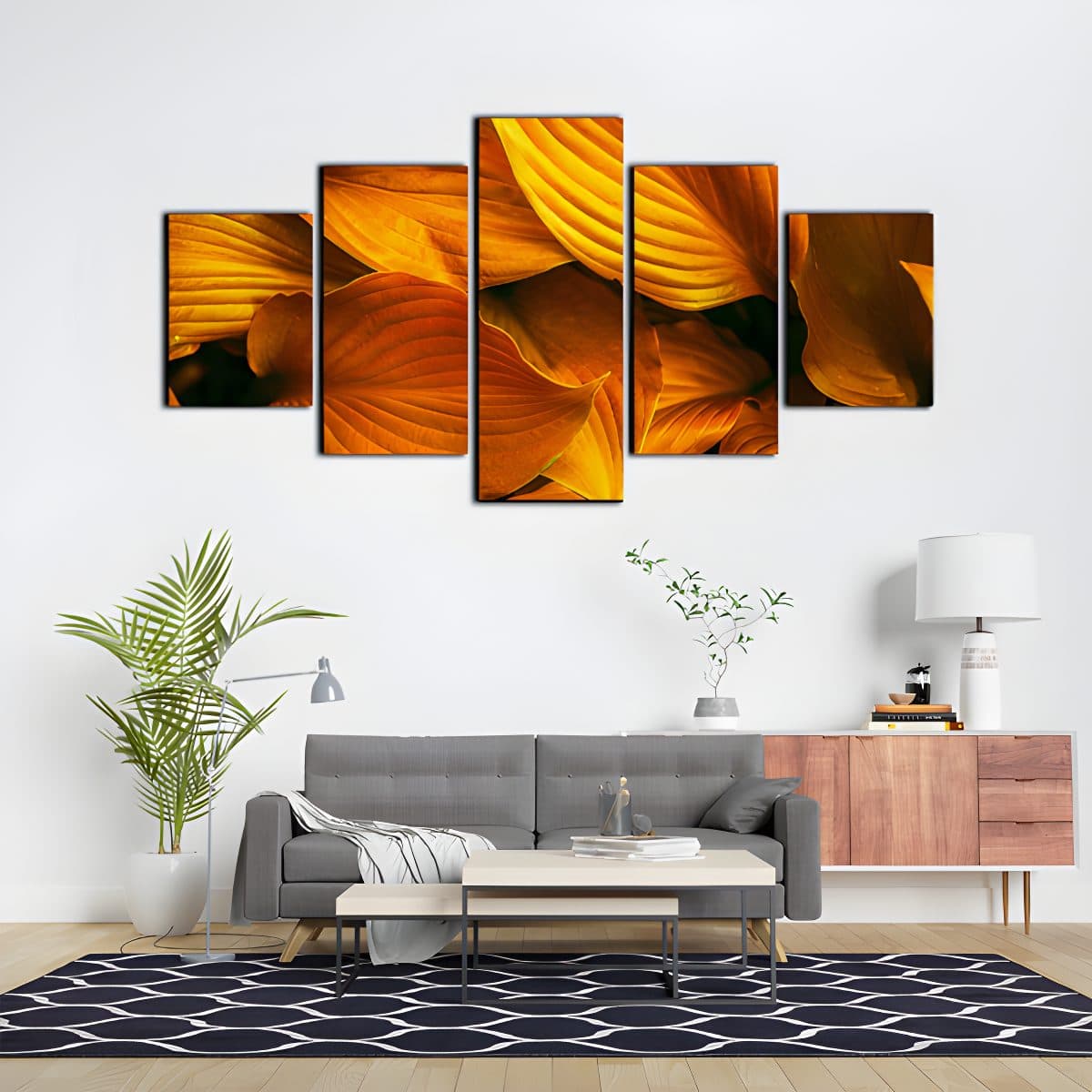Yellow Flower Split Canvas