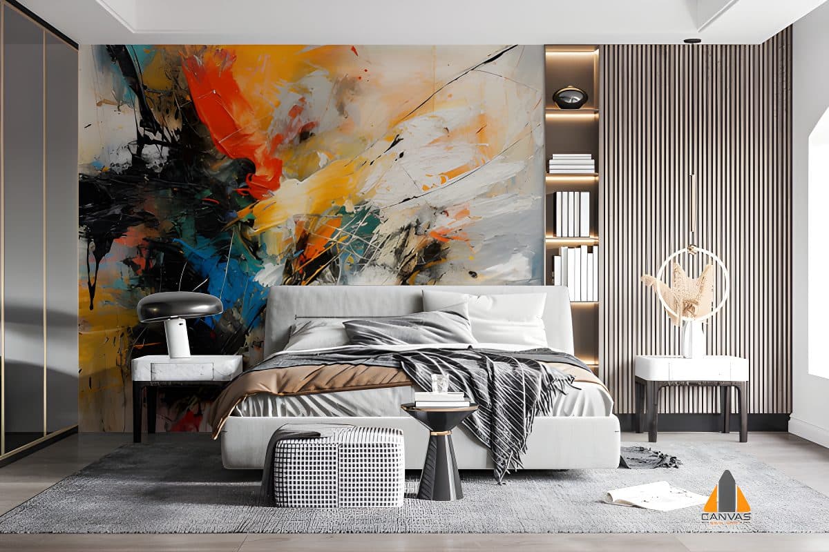 abstract-painting-colorful-painting-with-black-white-background-generative-ai