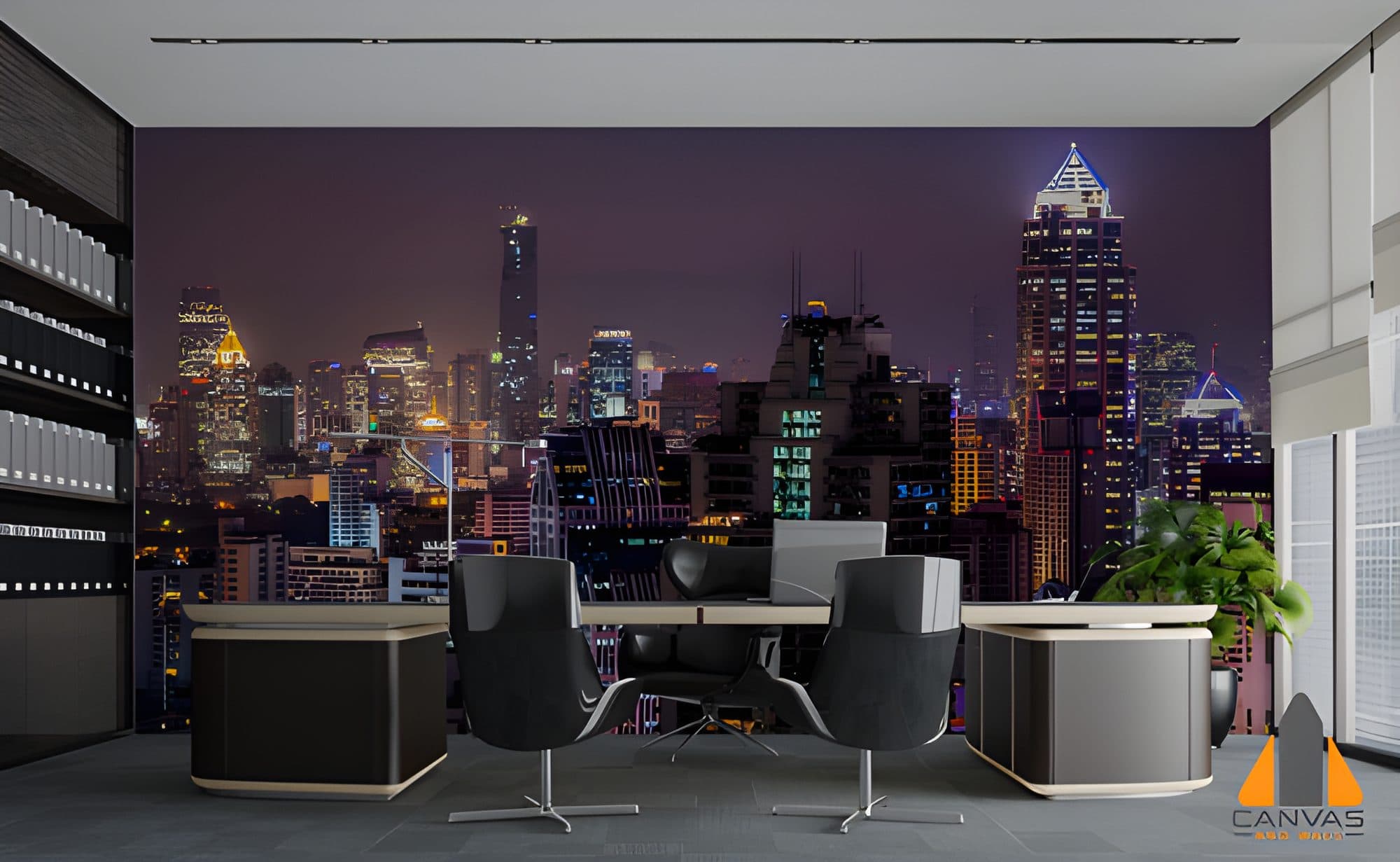 Johannesburg Night Cityscape Wallpaper