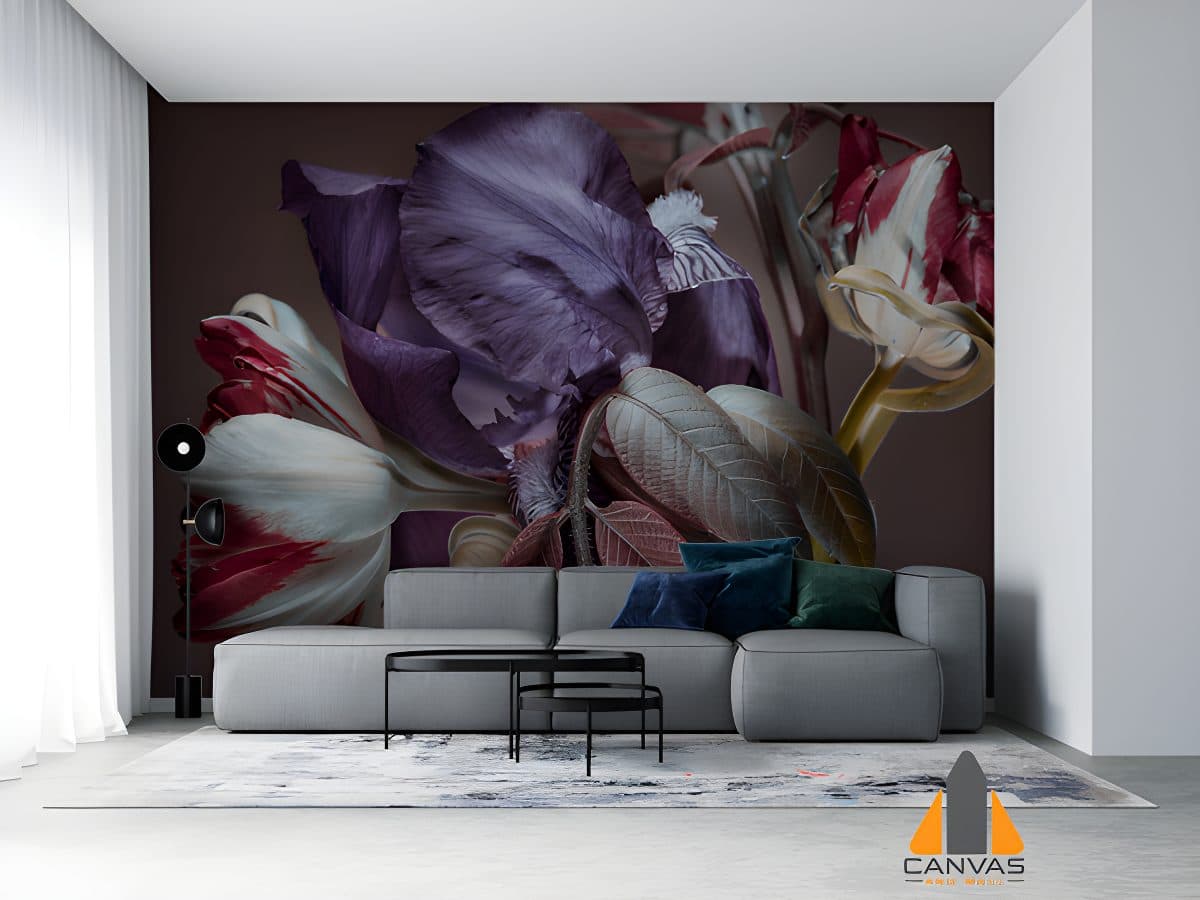 Abstract Flower Wall Art