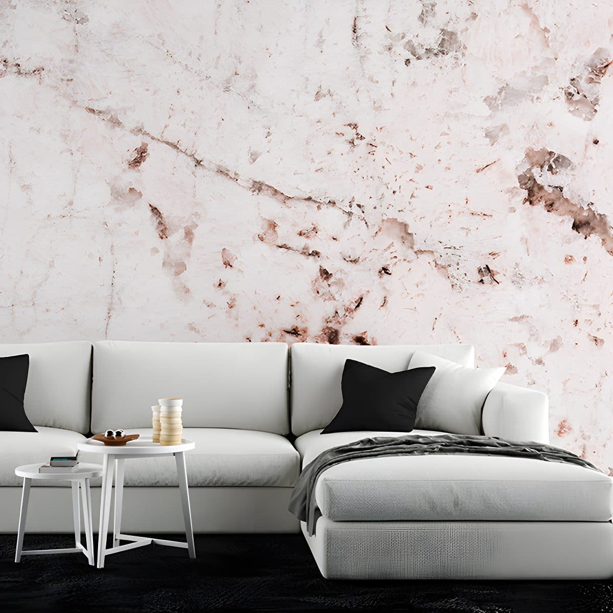 Pink Marble Texture Wallpaper