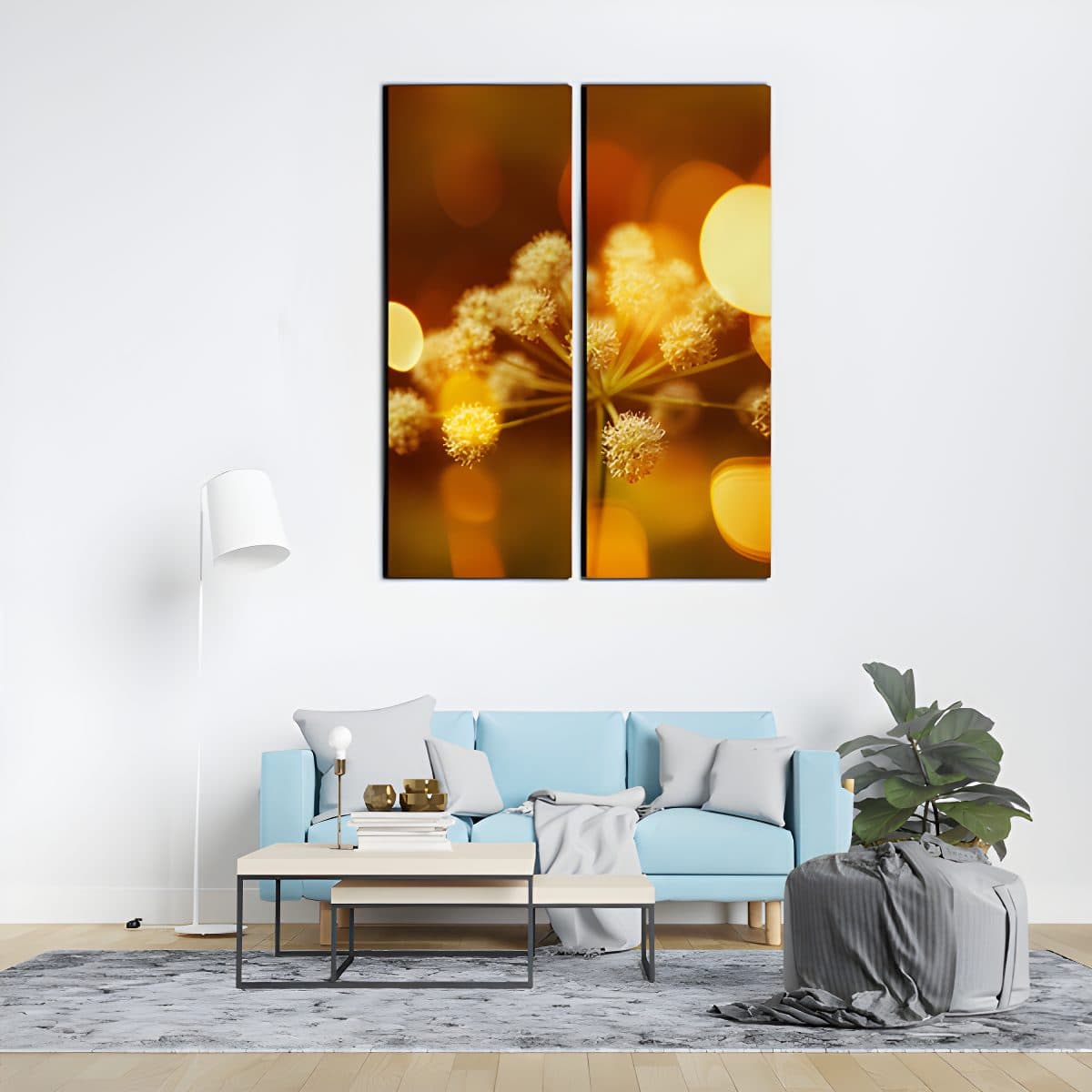 Forest Flower Split Canvas