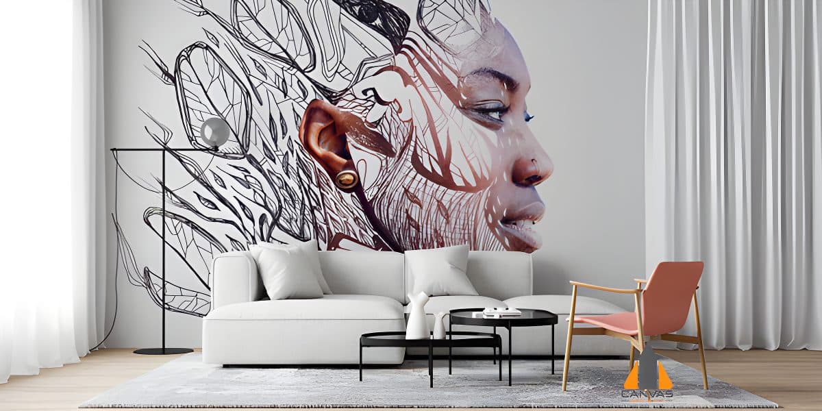 Abstract african potrait