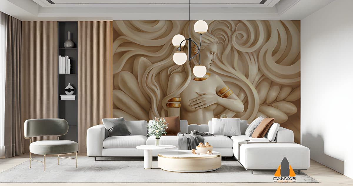 Digital CG Art Living Room Mural Wallpaper