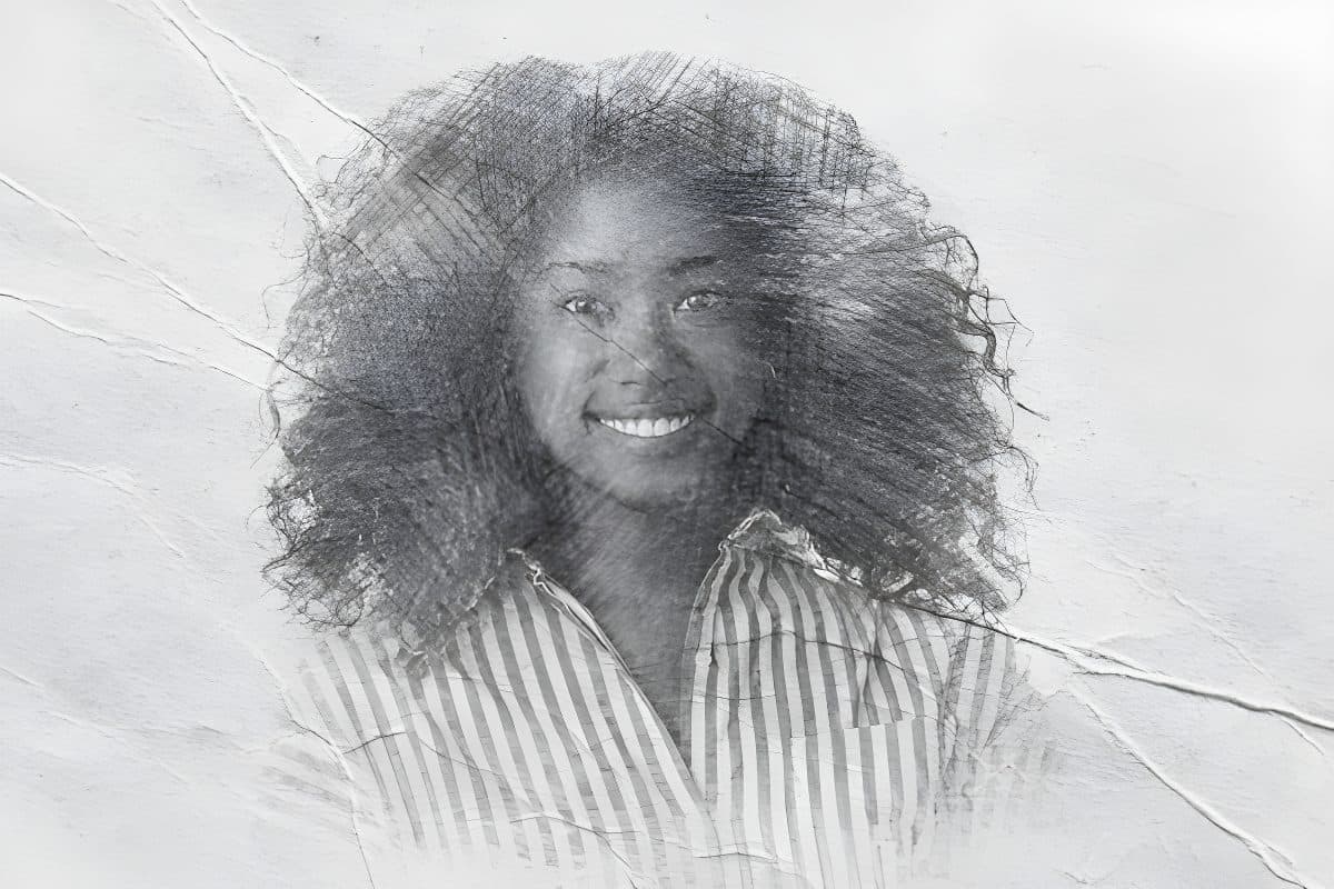 African American Female Sketch Effect