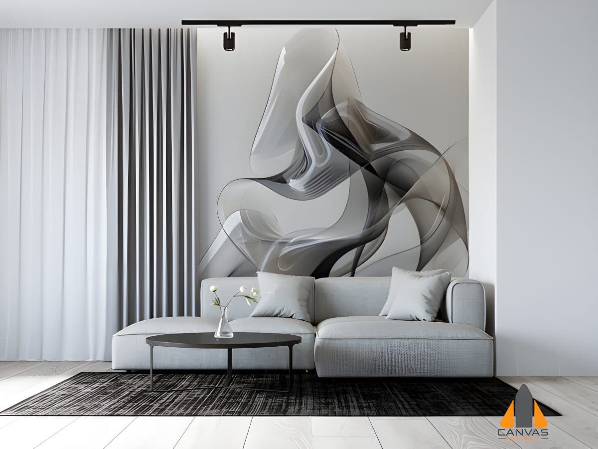 Dynamic geometric abstract_Glass feel