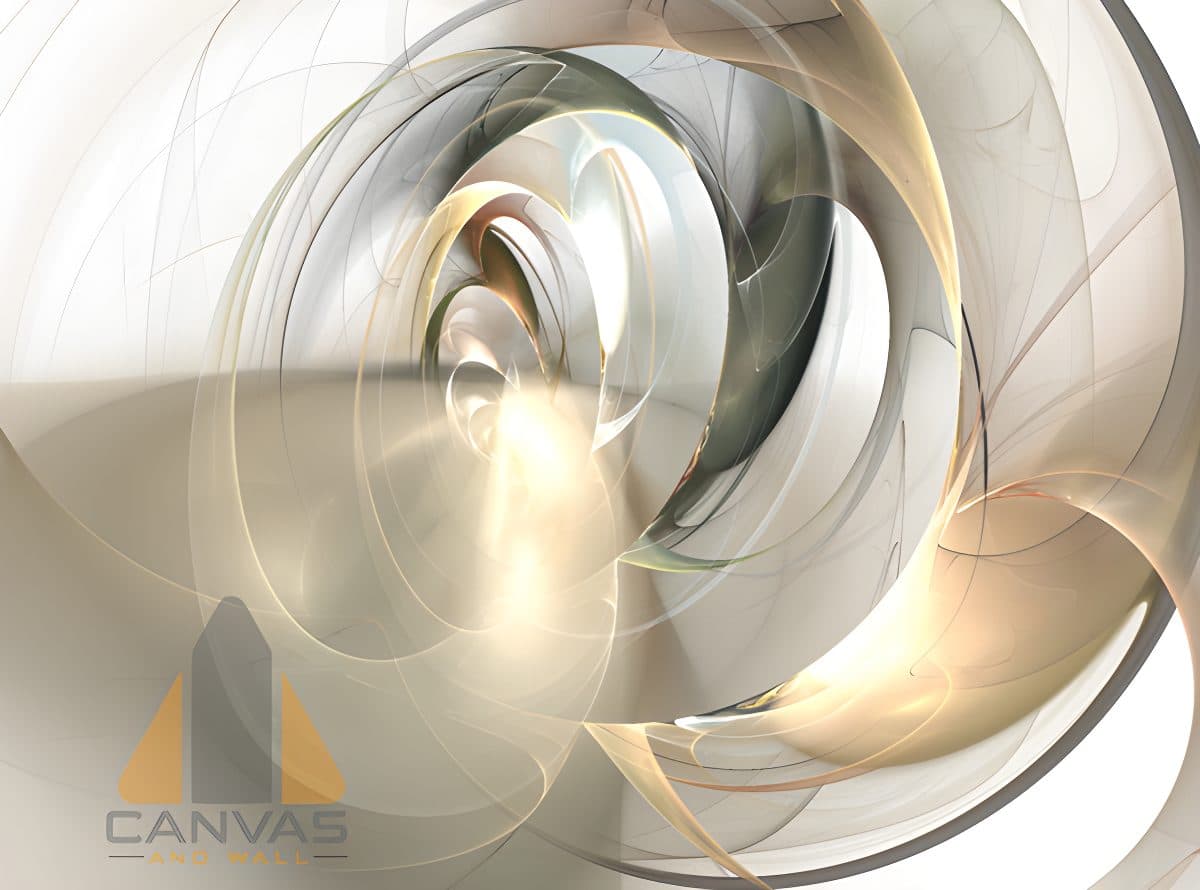 digital fractal on white background Full Image