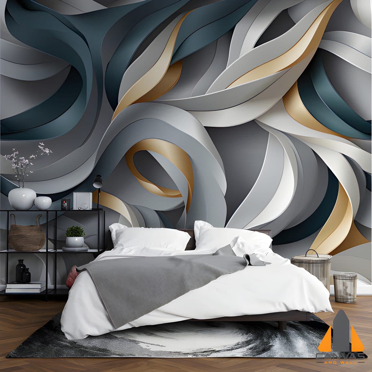 grey-gold-paper-swirls-creating-sculptural-intricate-background-tiled
