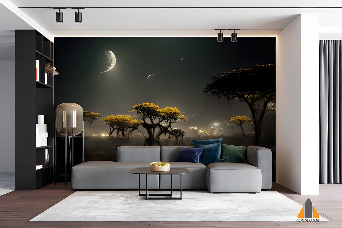 night-landscape-starry-sky-savannah-dark-trees