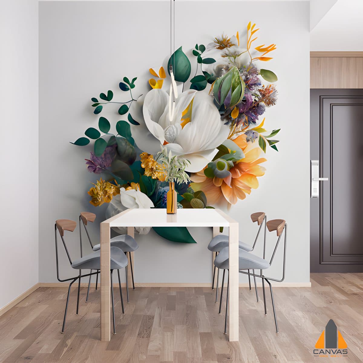 assortment-leaves-flowers-white-background