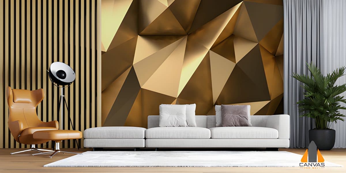 3D Gold Geo Metrical