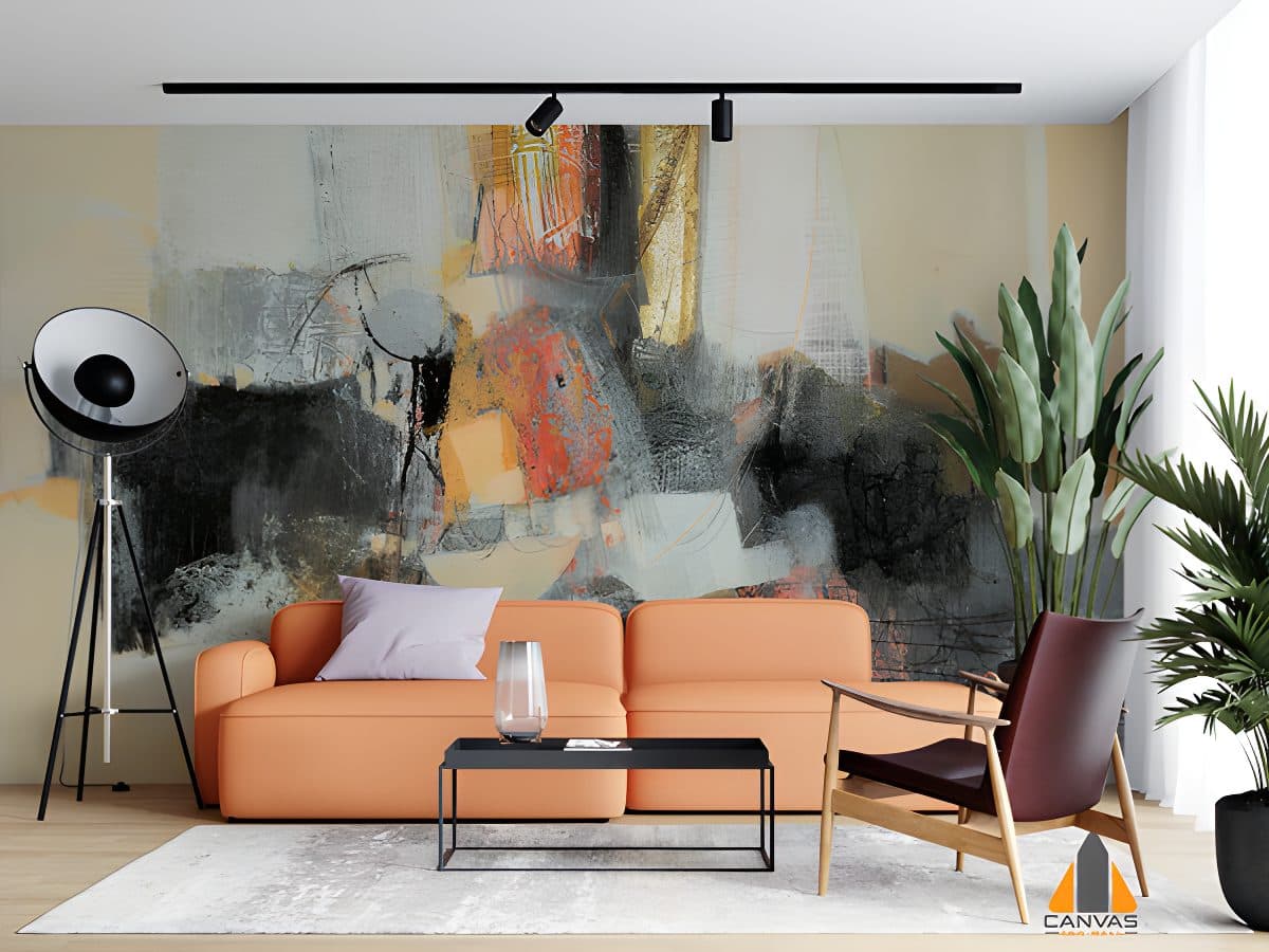 Abstract Oil Paint Wallpaper
