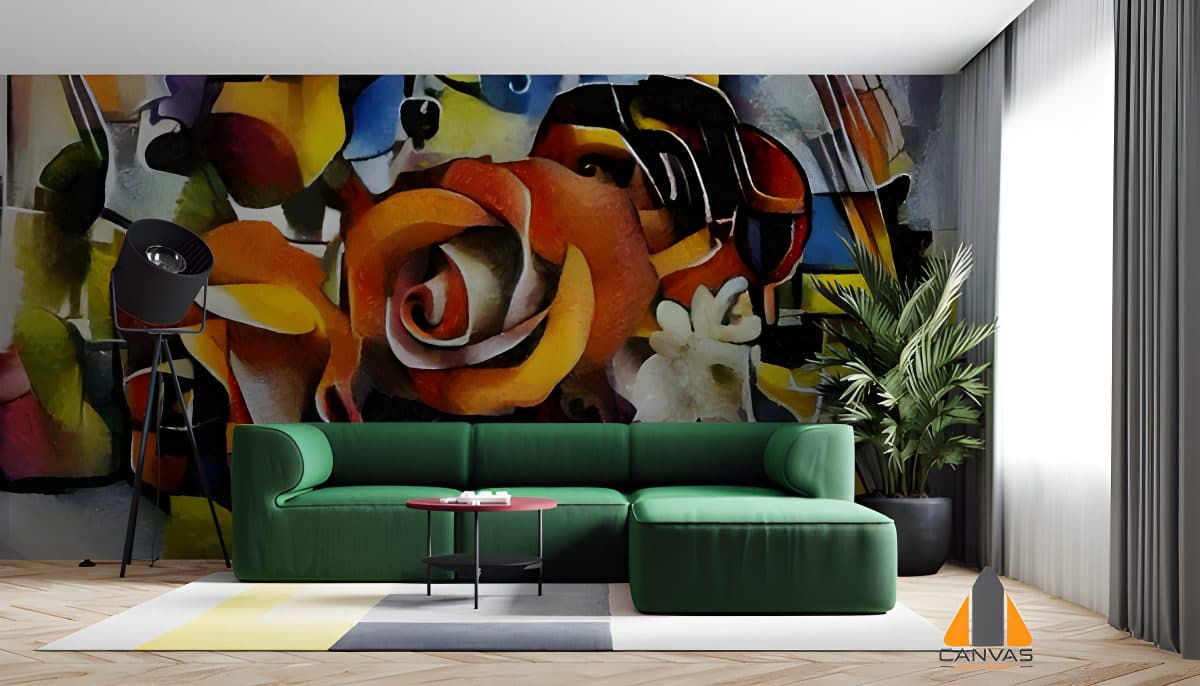Picasso27s Cubist Flower Bouquet