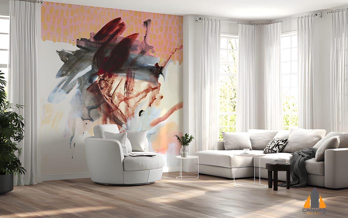 Multicolor Abstract Decorative Wallpaper