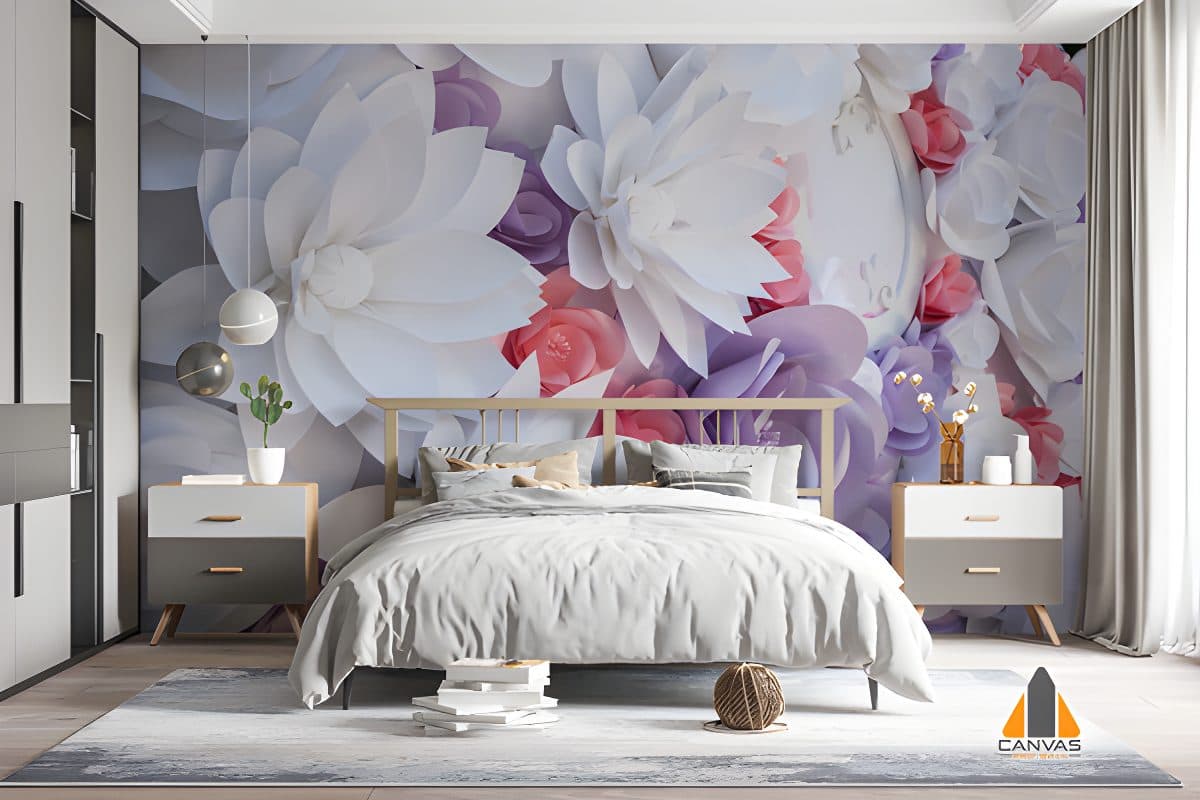 Paper Flowers Wallpaper