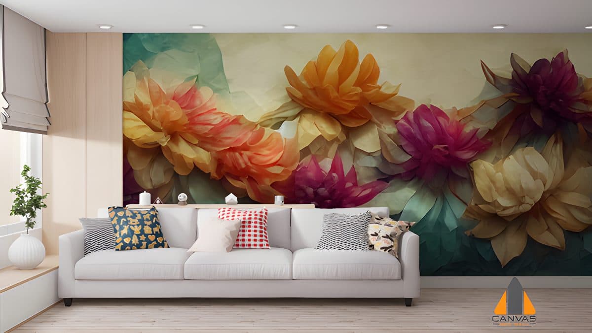 Blooms of various colour