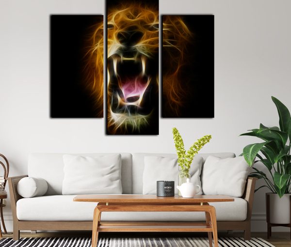 Lion Split Canvas