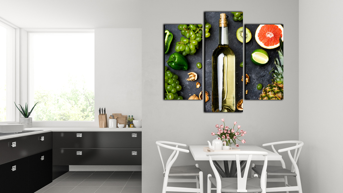 wineandfoodwallpaper Wine Split Canvas
