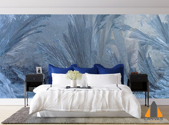 Blue Bush Field Wallpaper