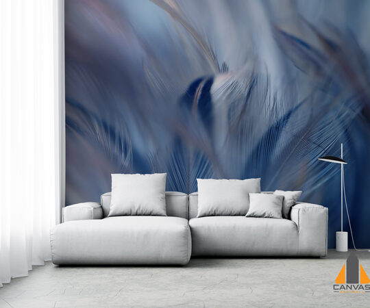 Blue Feathers Wallpaper