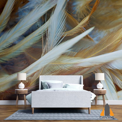 Golden Feathers Wallpaper