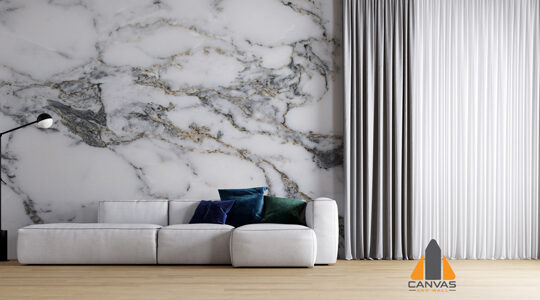 Grey Whitish Marble Wallpaper