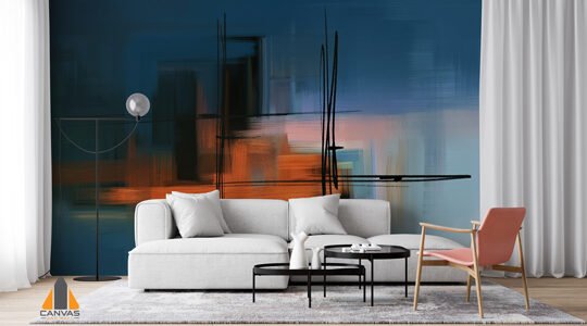 Colorful Abstract Acrylic Painting