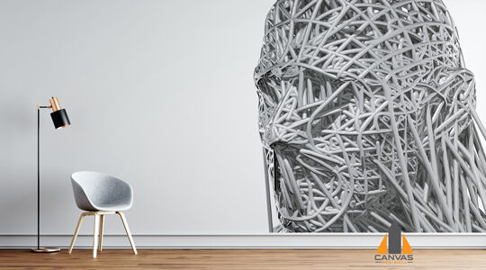 3d Cyborg Face Wallpaper