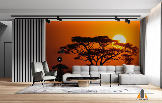 African Sunset Wallpaper C2