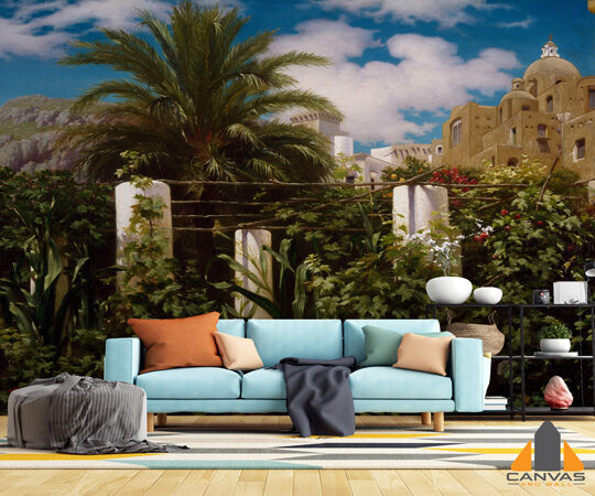 Garden of an Inn Capri Paint Art