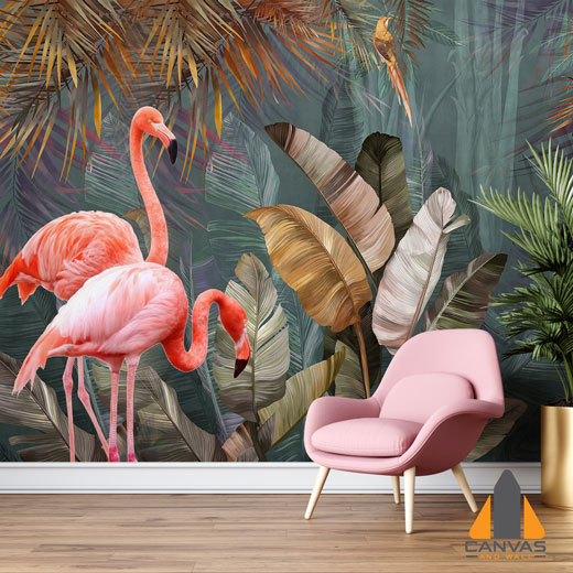 Flamingo Wall Mural