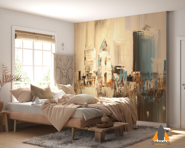 Scenic Daytime of Hong Kong island Oil Painting Wallpaper