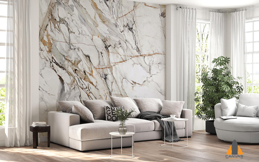 Neolith Calacatta Luxe Stone Wallpaper