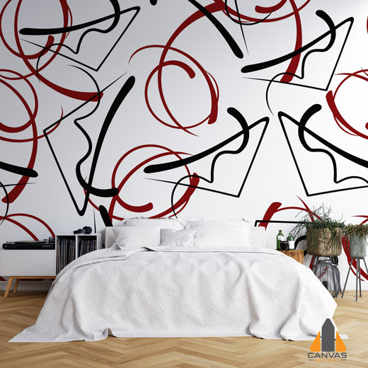 Abstract Seamless Line Art Wallpaper