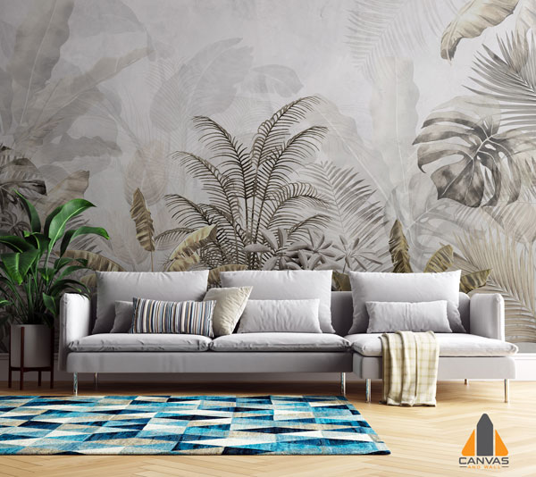 Gold Tropical Wallpaper