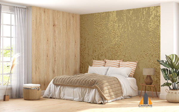 Gold Grunge Textured Mural