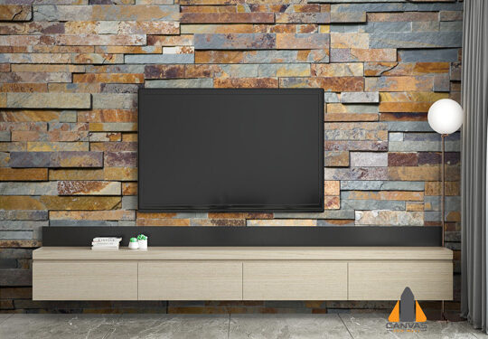 Rustic Stone Cladding Wallpaper